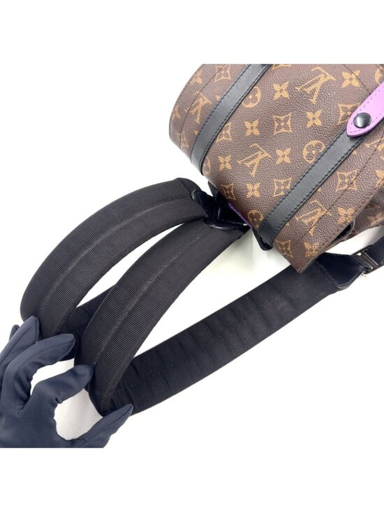 Louis Vuitton Christopher PM Monogram Macassar Leather Purple Brown Black main image 11